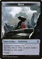 Rock // Soldier Double-Sided Token [Commander Legends Tokens] | Deep Dive Games St. Marys