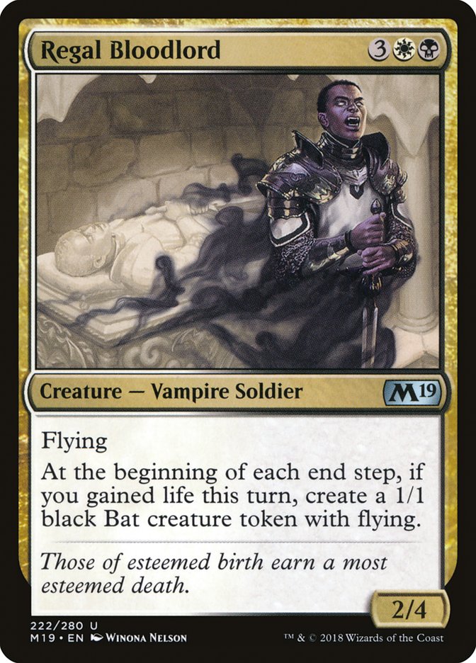 Regal Bloodlord [Core Set 2019] | Deep Dive Games St. Marys