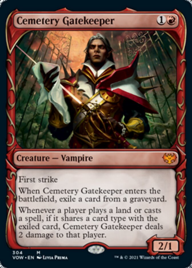 Cemetery Gatekeeper (Showcase Fang Frame) [Innistrad: Crimson Vow] | Deep Dive Games St. Marys
