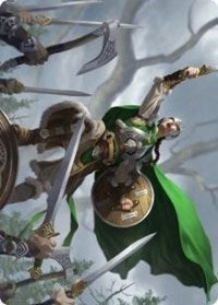 Maja, Bretagard Protector Art Card [Kaldheim Art Series] | Deep Dive Games St. Marys
