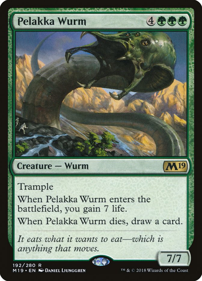 Pelakka Wurm [Core Set 2019] | Deep Dive Games St. Marys