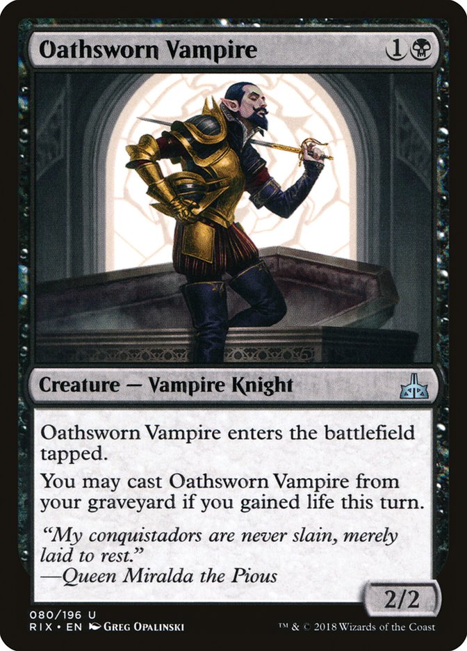 Oathsworn Vampire [Rivals of Ixalan] | Deep Dive Games St. Marys