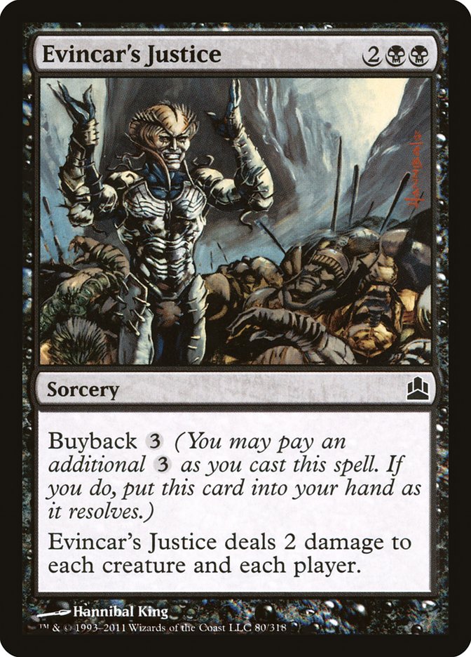 Evincar's Justice [Commander 2011] | Deep Dive Games St. Marys