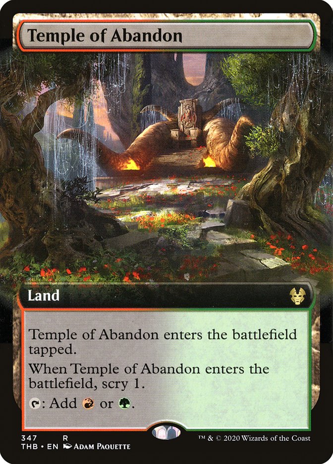 Temple of Abandon (Extended Art) [Theros Beyond Death] | Deep Dive Games St. Marys
