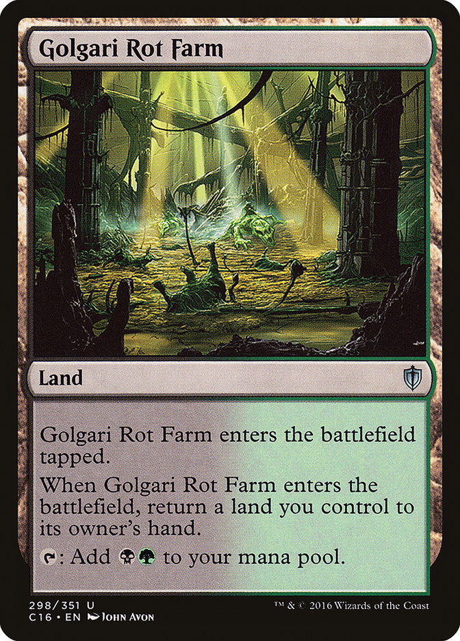 Golgari Rot Farm [Commander 2016] | Deep Dive Games St. Marys