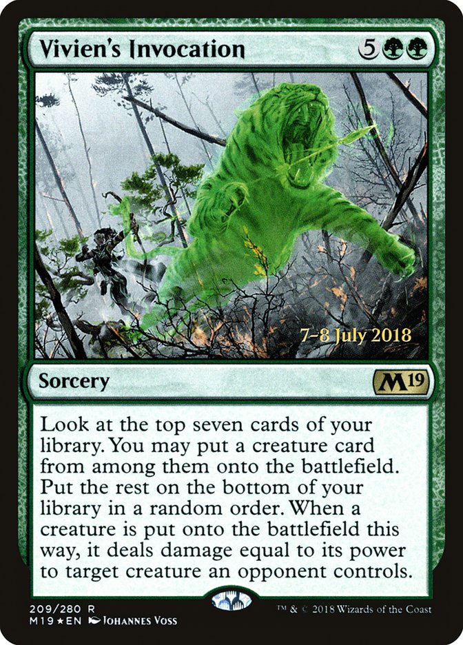 Vivien's Invocation [Core Set 2019 Prerelease Promos] | Deep Dive Games St. Marys