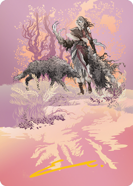Arlinn, the Pack's Hope 2 Art Card (Gold-Stamped Signature) [Innistrad: Midnight Hunt Art Series] | Deep Dive Games St. Marys