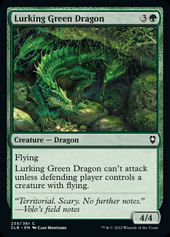 Lurking Green Dragon [Commander Legends: Battle for Baldur's Gate] | Deep Dive Games St. Marys