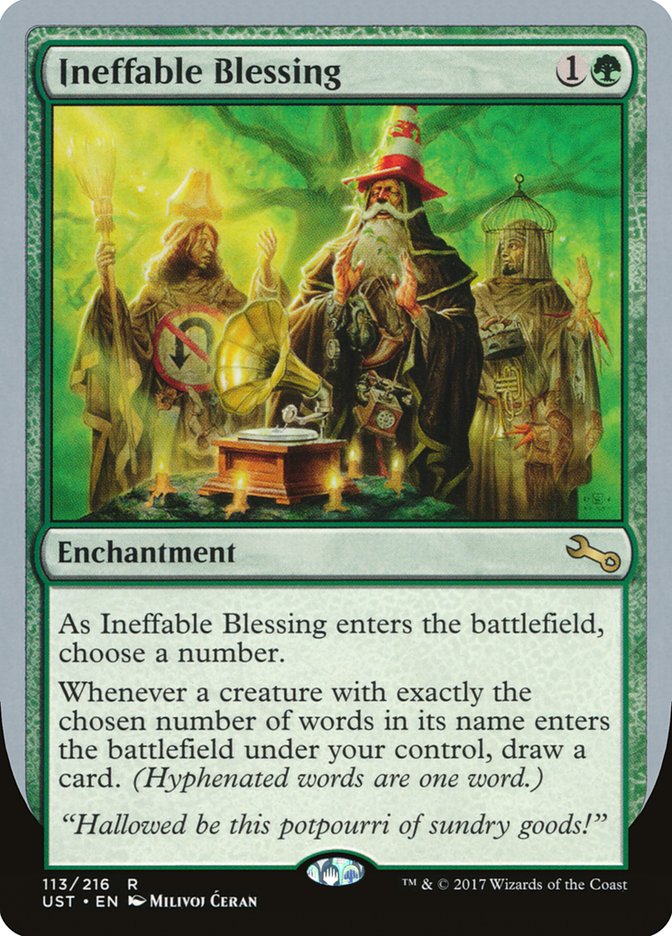 Ineffable Blessing ("choose a number") [Unstable] | Deep Dive Games St. Marys