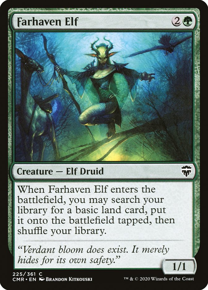 Farhaven Elf [Commander Legends] | Deep Dive Games St. Marys