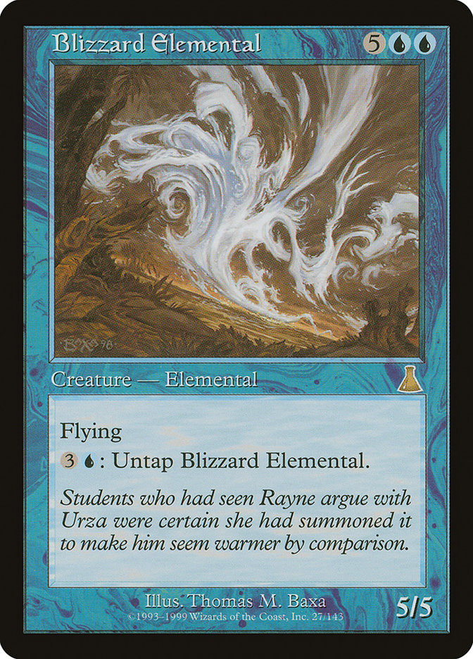 Blizzard Elemental [Urza's Destiny] | Deep Dive Games St. Marys