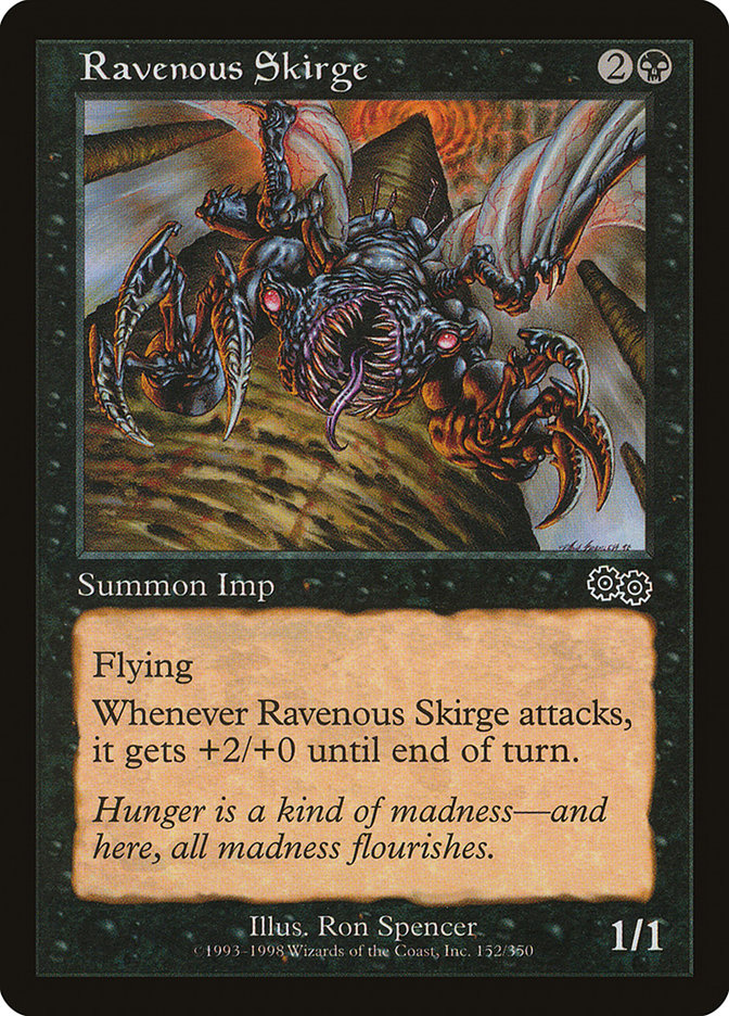 Ravenous Skirge [Urza's Saga] | Deep Dive Games St. Marys