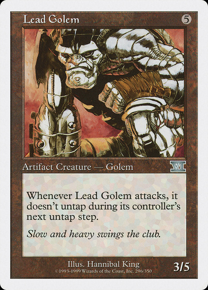 Lead Golem [Classic Sixth Edition] | Deep Dive Games St. Marys