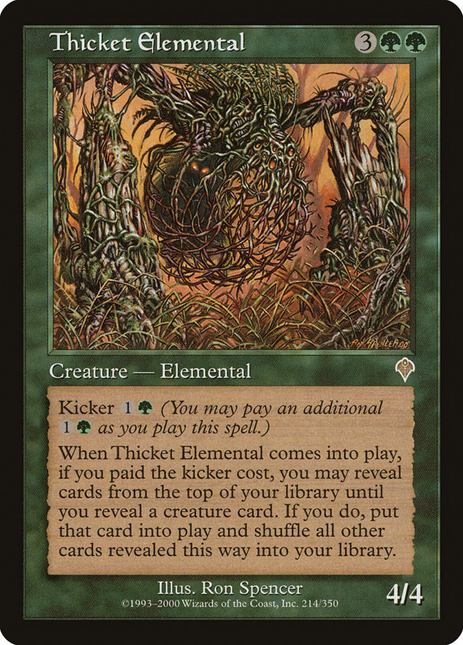 Thicket Elemental [Invasion] | Deep Dive Games St. Marys