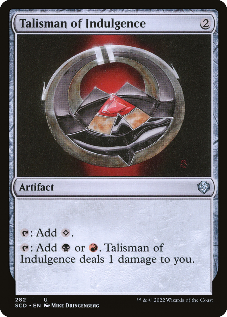 Talisman of Indulgence [Starter Commander Decks] | Deep Dive Games St. Marys
