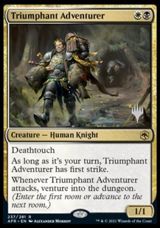 Triumphant Adventurer (Promo Pack) [Dungeons & Dragons: Adventures in the Forgotten Realms Promos] | Deep Dive Games St. Marys