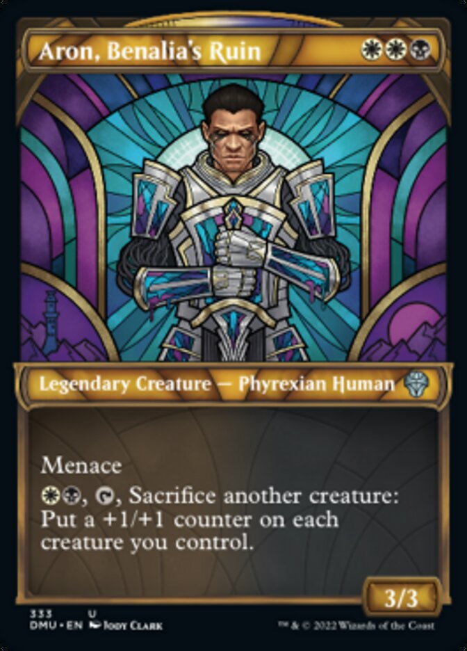 Aron, Benalia's Ruin (Showcase Textured) [Dominaria United] | Deep Dive Games St. Marys