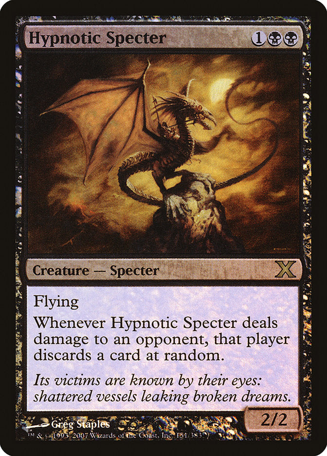Hypnotic Specter (Premium Foil) [Tenth Edition] | Deep Dive Games St. Marys