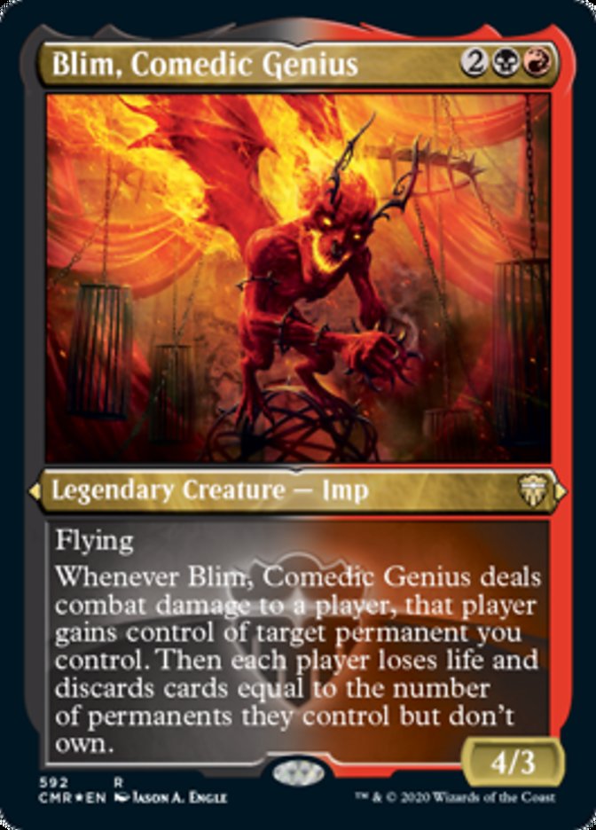 Blim, Comedic Genius (Etched) [Commander Legends] | Deep Dive Games St. Marys