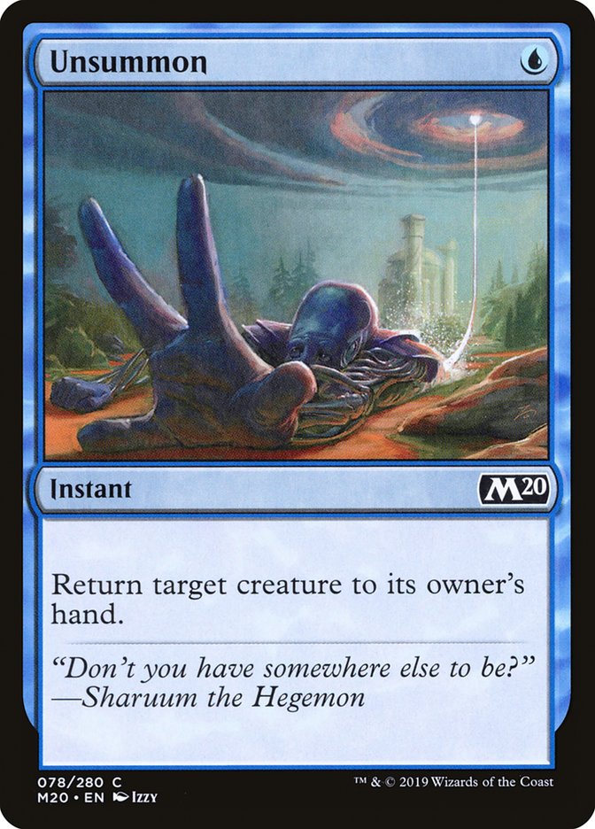 Unsummon [Core Set 2020] | Deep Dive Games St. Marys