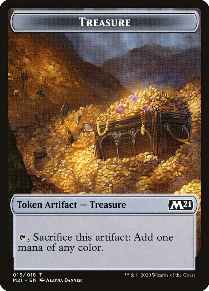 Treasure Token [Core Set 2021 Tokens] | Deep Dive Games St. Marys