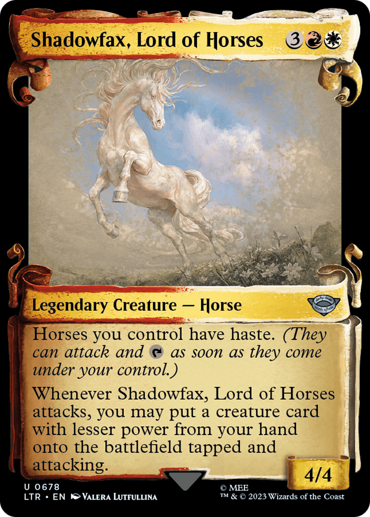 Shadowfax, Lord of Horses [The Lord of the Rings: Tales of Middle-Earth Showcase Scrolls] | Deep Dive Games St. Marys