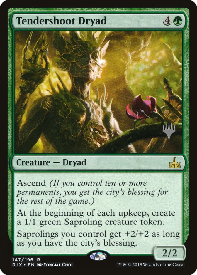 Tendershoot Dryad (Promo Pack) [Rivals of Ixalan Promos] | Deep Dive Games St. Marys