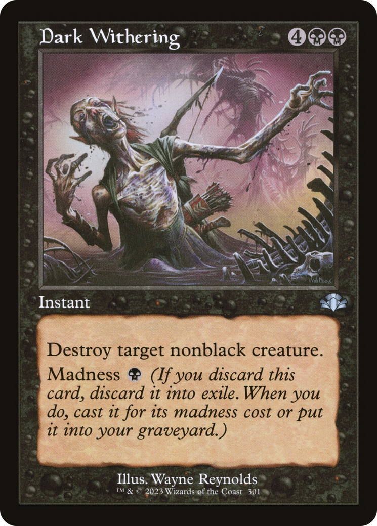 Dark Withering (Retro) [Dominaria Remastered] | Deep Dive Games St. Marys