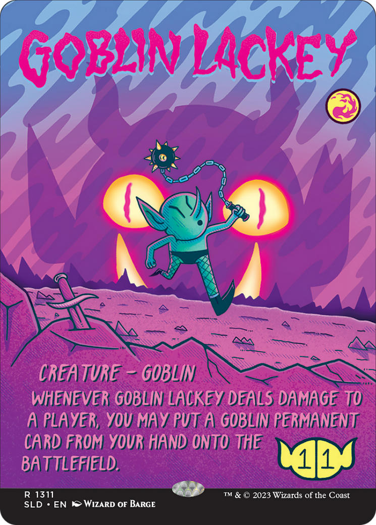 Goblin Lackey (1311) (Rainbow Foil) [Secret Lair Drop Series] | Deep Dive Games St. Marys