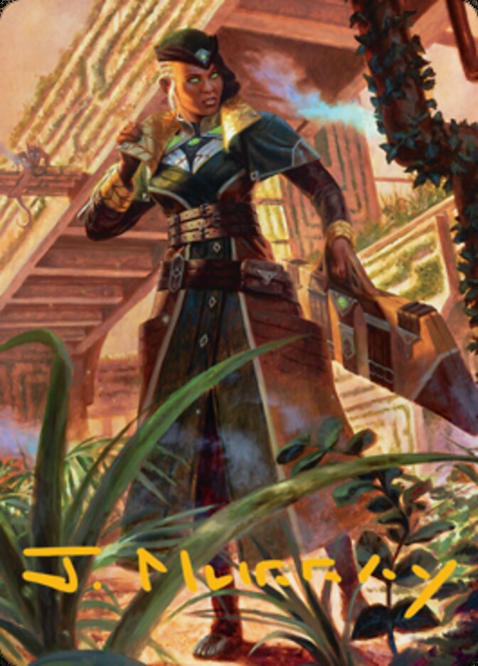 Vivien on the Hunt Art Card (Gold-Stamped Signature) [Streets of New Capenna Art Series] | Deep Dive Games St. Marys