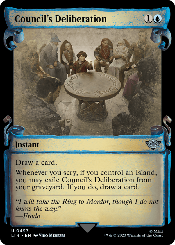 Council's Deliberation [The Lord of the Rings: Tales of Middle-Earth Showcase Scrolls] | Deep Dive Games St. Marys