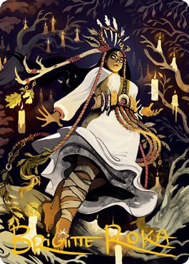 Candlegrove Witch 2 Art Card (Gold-Stamped Signature) [Innistrad: Midnight Hunt Art Series] | Deep Dive Games St. Marys