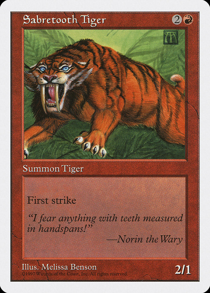 Sabretooth Tiger [Fifth Edition] | Deep Dive Games St. Marys