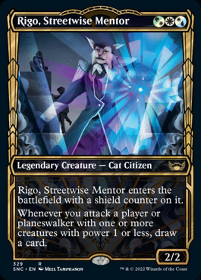 Rigo, Streetwise Mentor (Showcase Golden Age) [Streets of New Capenna] | Deep Dive Games St. Marys