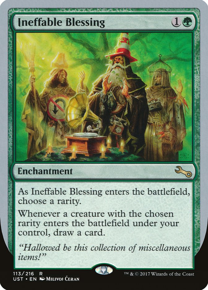 Ineffable Blessing ("choose a rarity") [Unstable] | Deep Dive Games St. Marys
