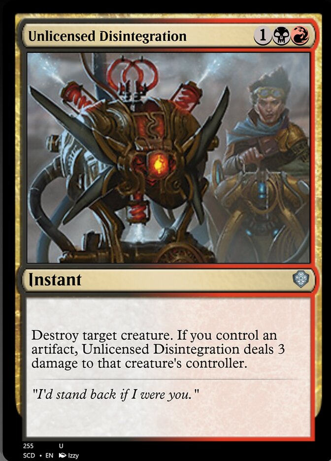 Unlicensed Disintegration [Starter Commander Decks] | Deep Dive Games St. Marys