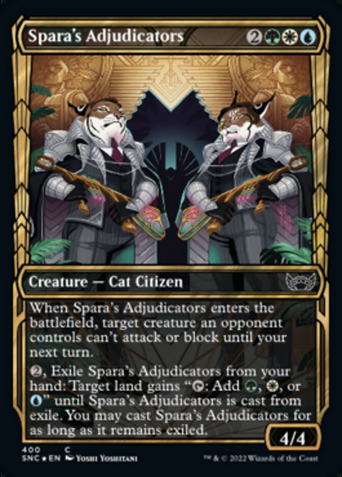 Spara's Adjudicators (Showcase Golden Age Gilded Foil) [Streets of New Capenna] | Deep Dive Games St. Marys
