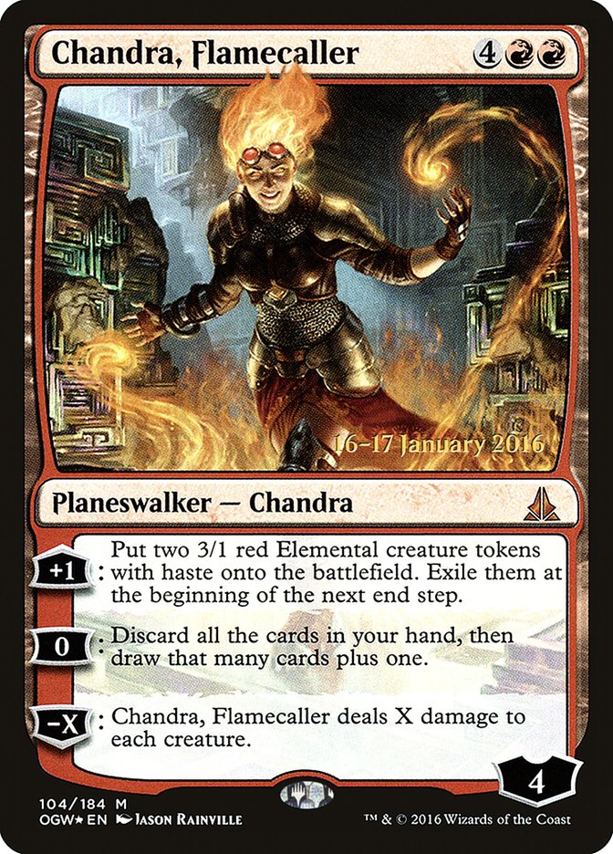 Chandra, Flamecaller [Oath of the Gatewatch Prerelease Promos] | Deep Dive Games St. Marys