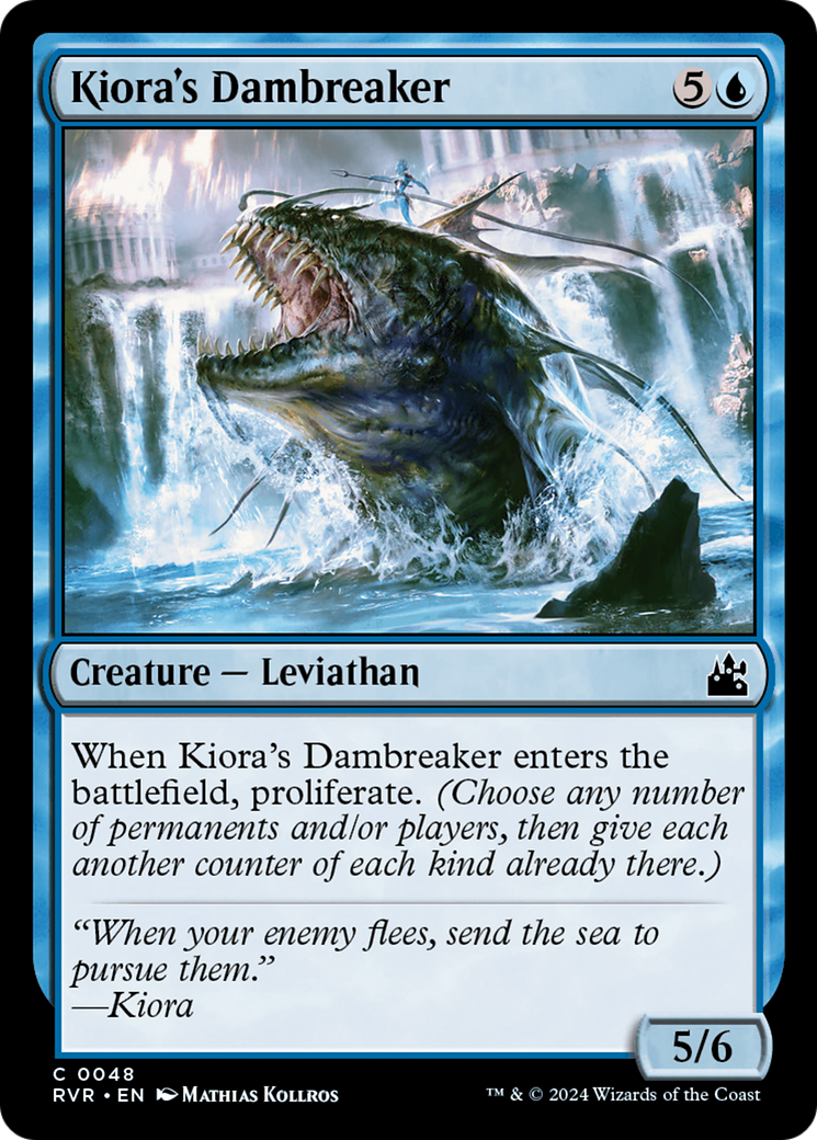 Kiora's Dambreaker [Ravnica Remastered] | Deep Dive Games St. Marys