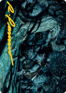 Unnatural Moonrise Art Card (Gold-Stamped Signature) [Innistrad: Midnight Hunt Art Series] | Deep Dive Games St. Marys