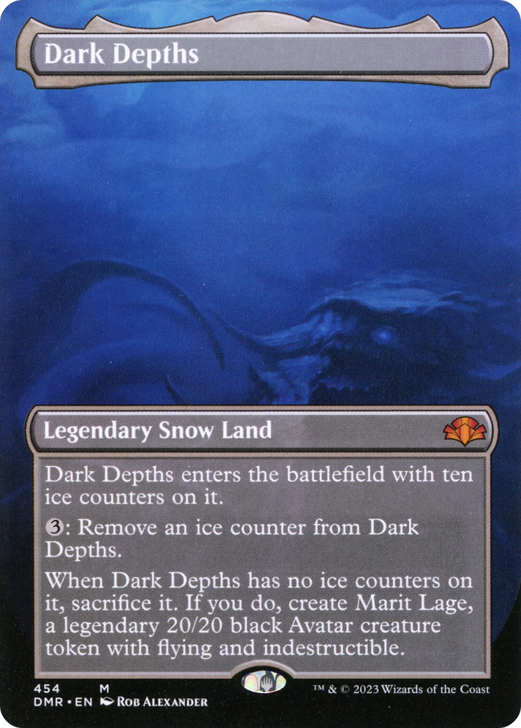 Dark Depths (Borderless Alternate Art) [Dominaria Remastered] | Deep Dive Games St. Marys
