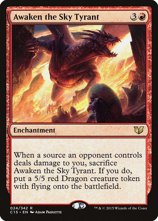 Awaken the Sky Tyrant [Commander 2015] | Deep Dive Games St. Marys