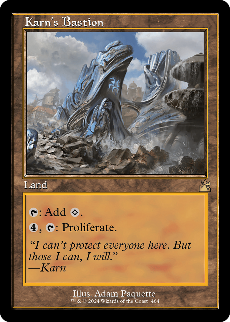 Karn's Bastion (Retro Frame) [Ravnica Remastered] | Deep Dive Games St. Marys