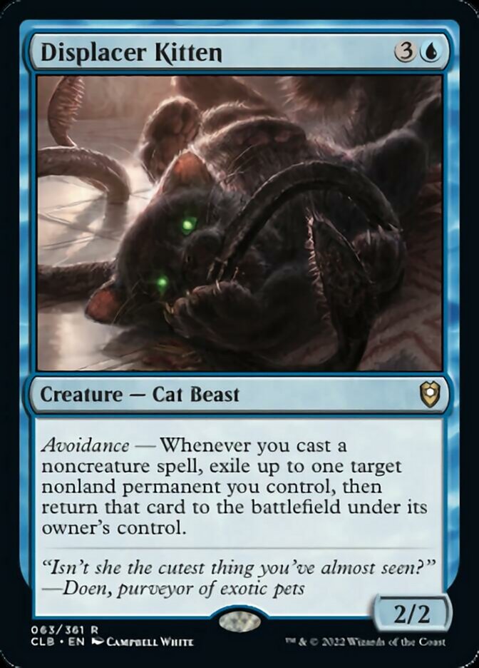 Displacer Kitten [Commander Legends: Battle for Baldur's Gate] | Deep Dive Games St. Marys
