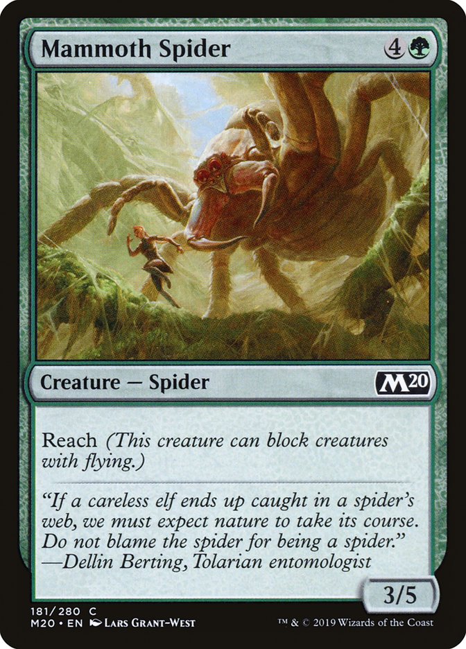 Mammoth Spider [Core Set 2020] | Deep Dive Games St. Marys