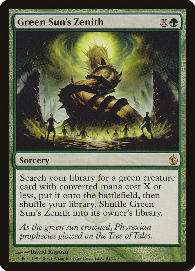 Green Sun's Zenith [Mirrodin Besieged] | Deep Dive Games St. Marys