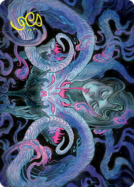 Demonic Bargain Art Card (Gold-Stamped Signature) [Innistrad: Crimson Vow Art Series] | Deep Dive Games St. Marys