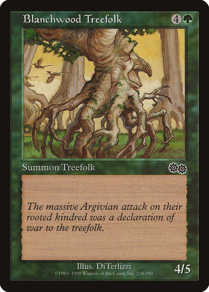 Blanchwood Treefolk [Urza's Saga] | Deep Dive Games St. Marys