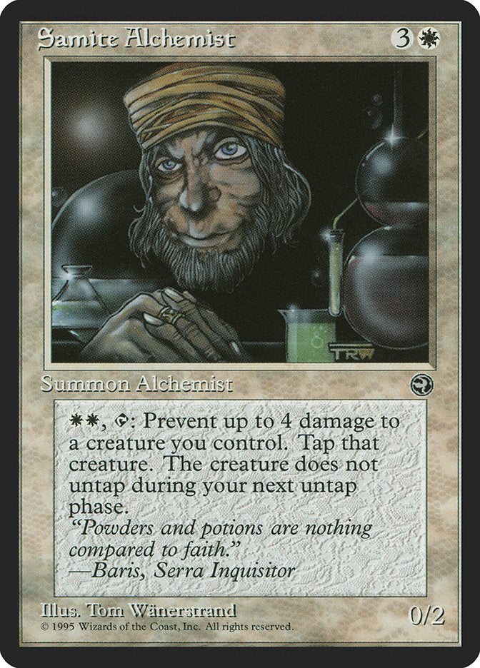 Samite Alchemist (Baris Flavor Text) [Homelands] | Deep Dive Games St. Marys