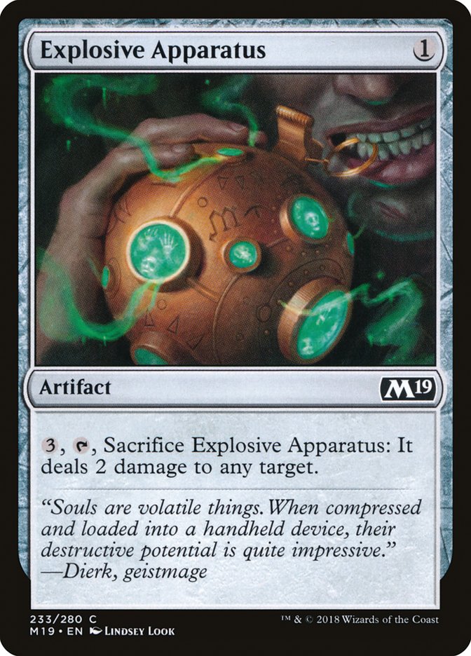 Explosive Apparatus [Core Set 2019] | Deep Dive Games St. Marys